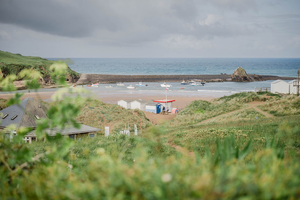Bude Beach Cornwall wedding photography