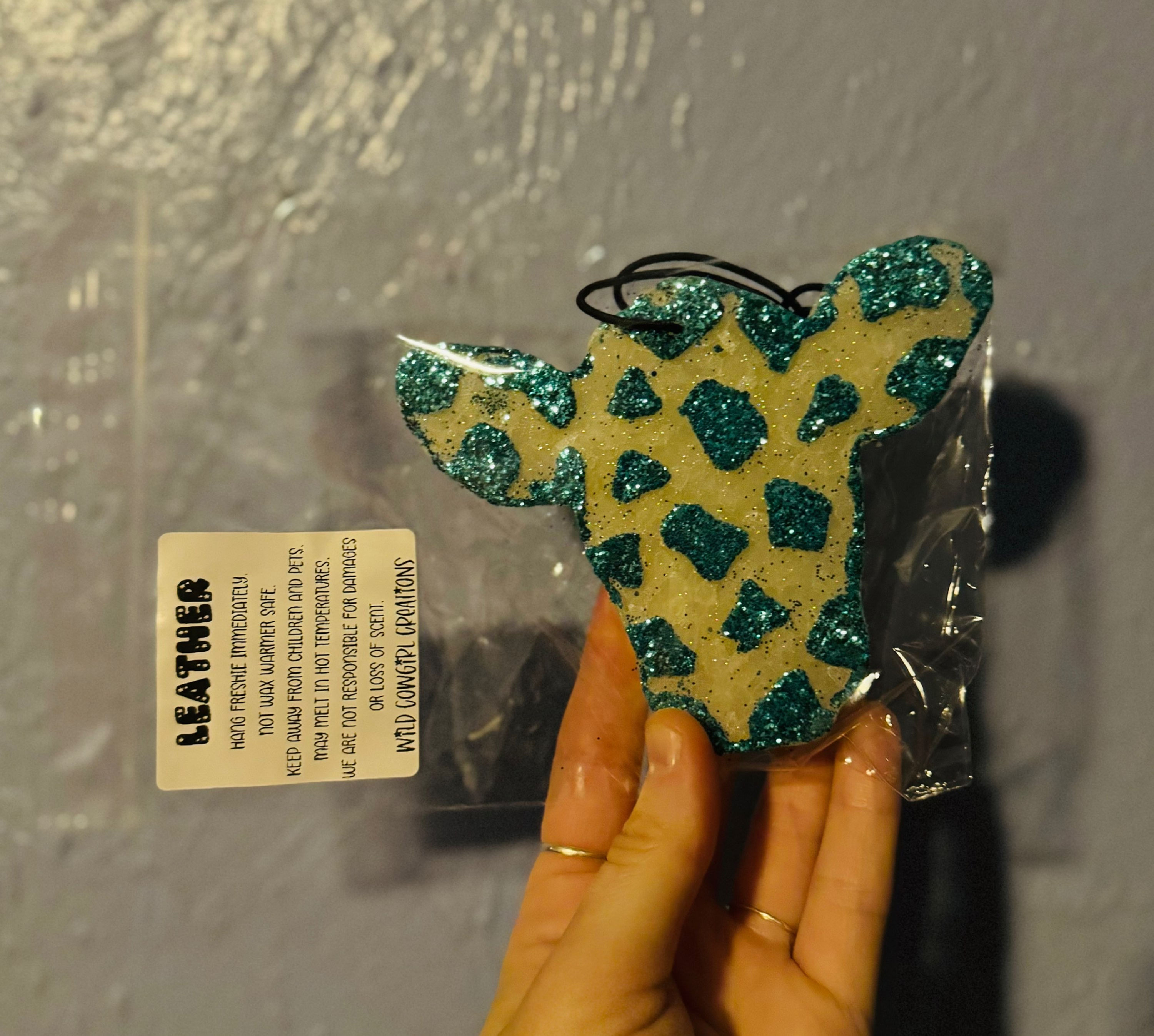 Turquoise Cow Freshie