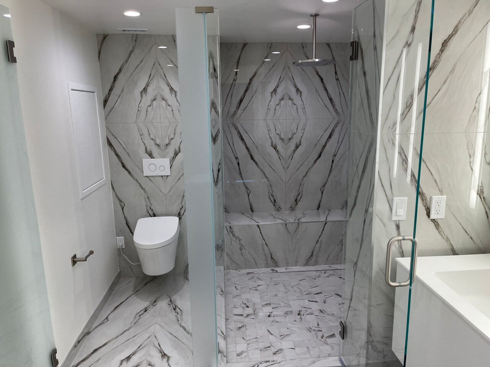 Edalatdju Primary Bathroom Tile Pattern Matching