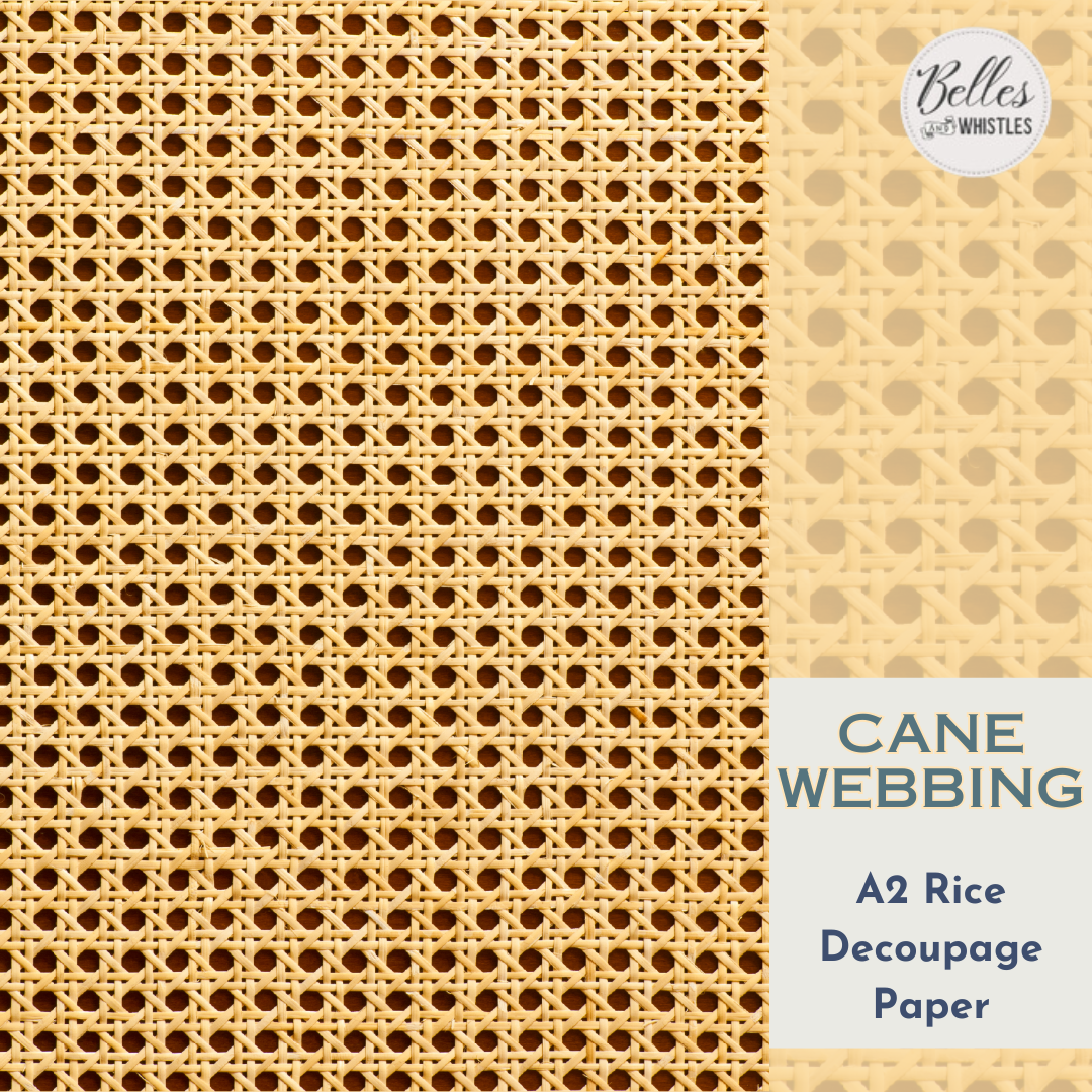 Cane Webbing Decoupage Paper