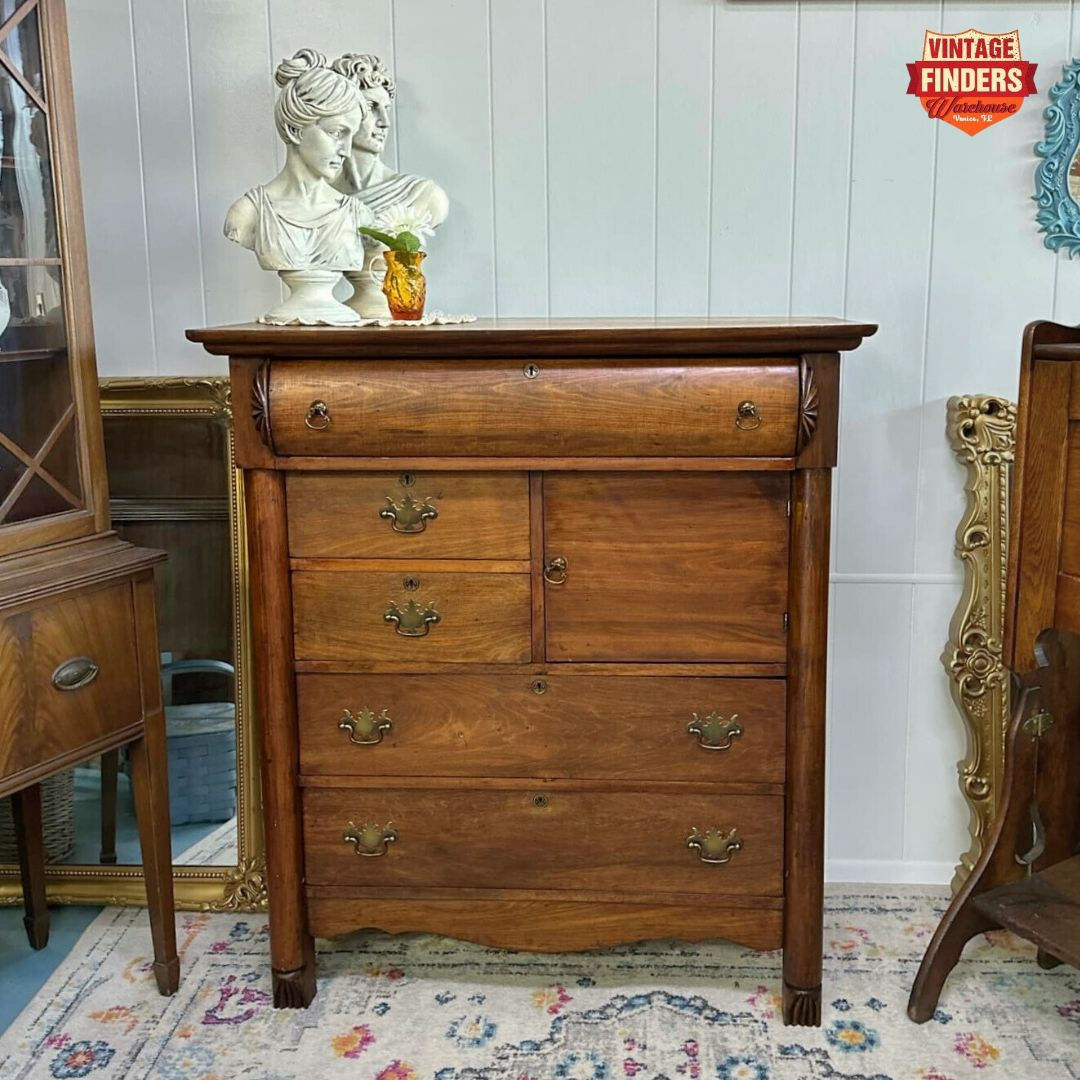 Victorian Era Vintage Dresser with Door - Excellent Condition
