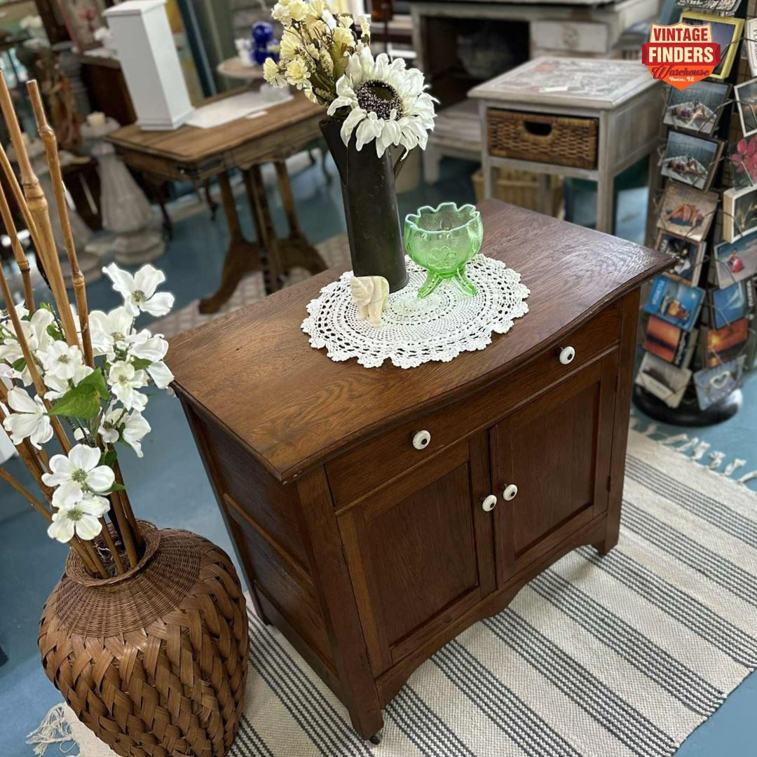 1800's Antique Oak Washstand / Cabinet