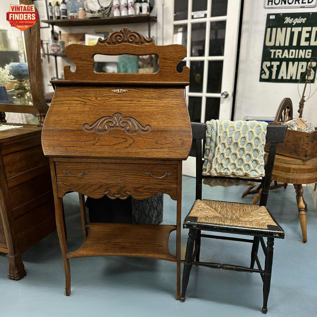 Antique Oak Secretary Desk -Excellent Condition