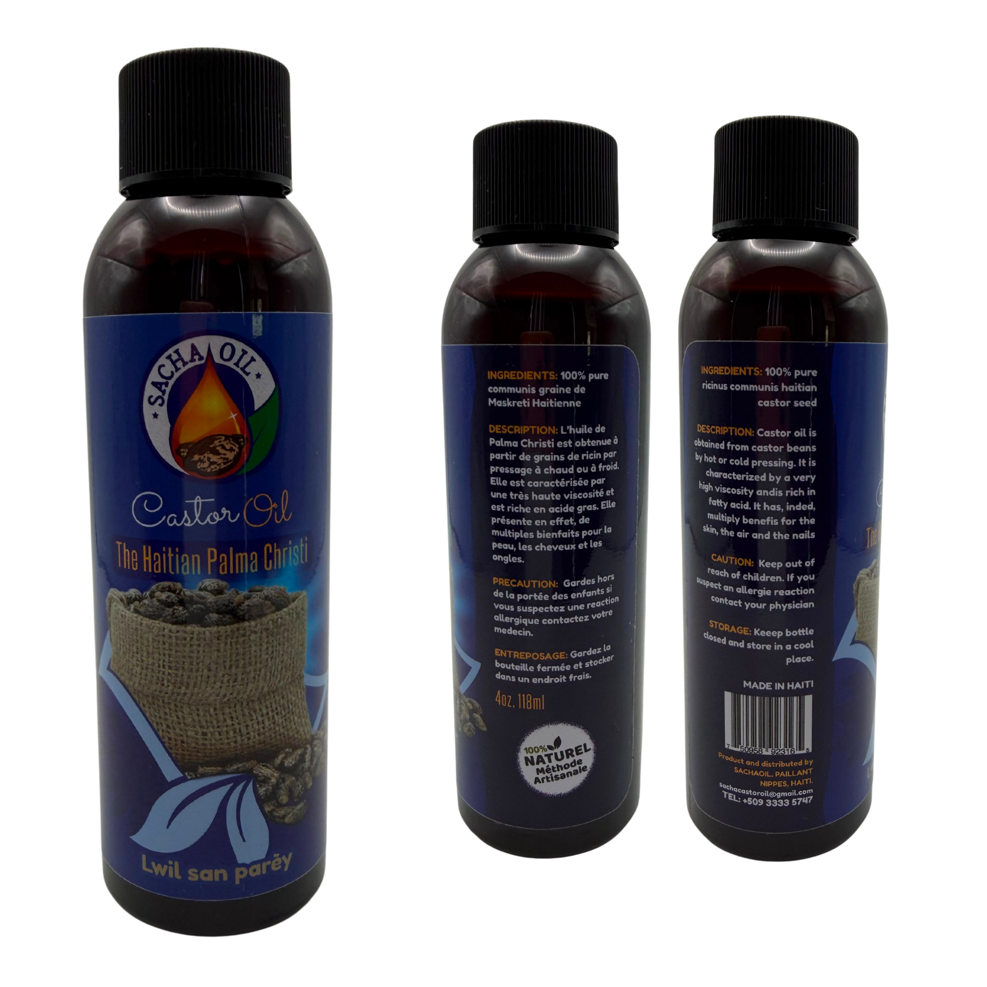 Sacha Oil Pure Haitian Castor Oil