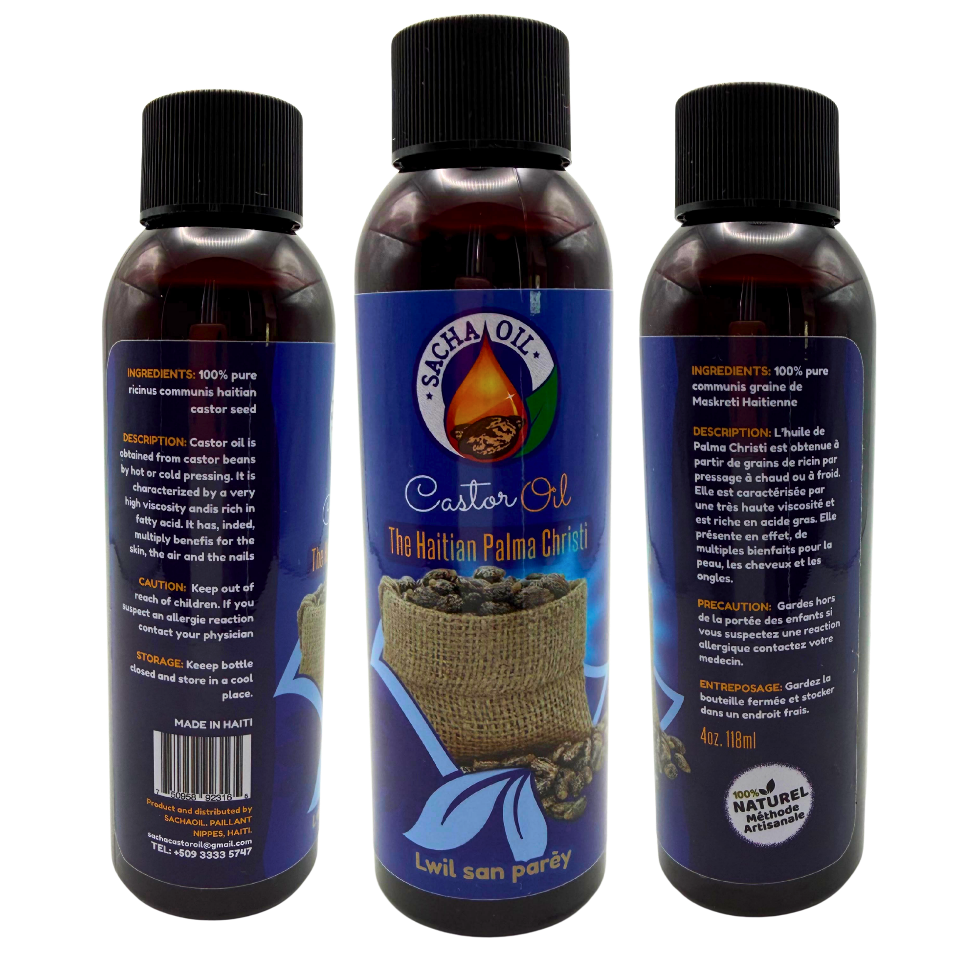 Sacha Oil Pure Haitian Castor Oil