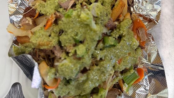 Loaded Griot or Turkey Fries