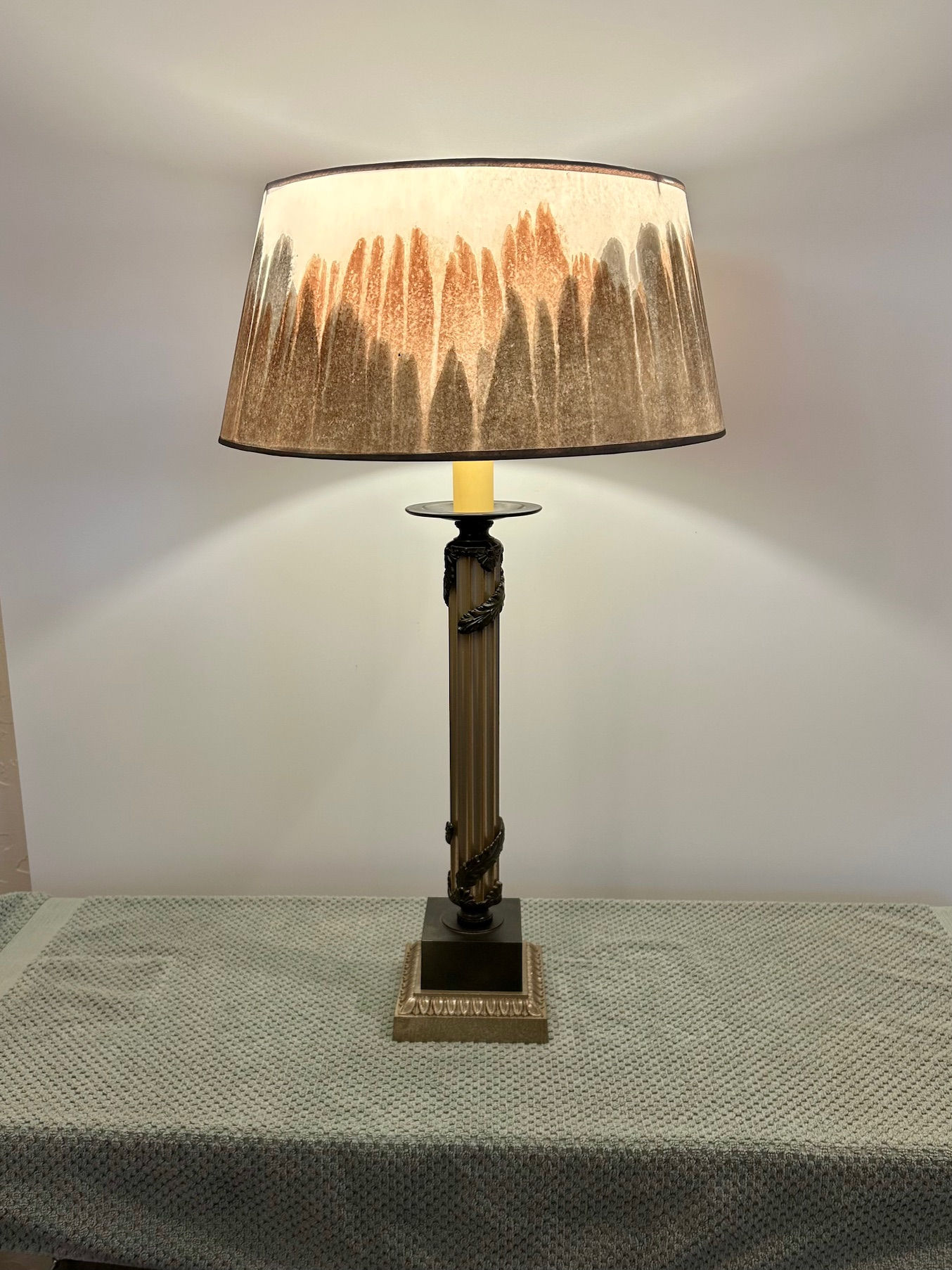 Classic Roman Column Lamp 31"