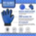 Thumbnail: Pet Grooming Glove & Dog Bath Brush Set