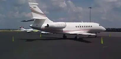 White private jet for charter