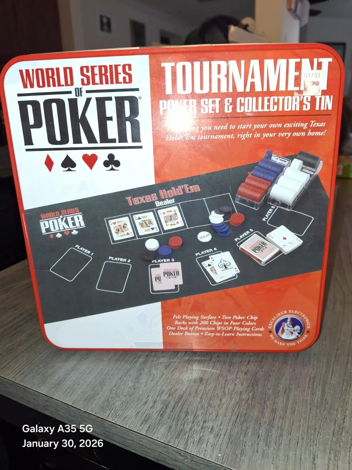 World Series Of Poker Tournament Poker Set And Col