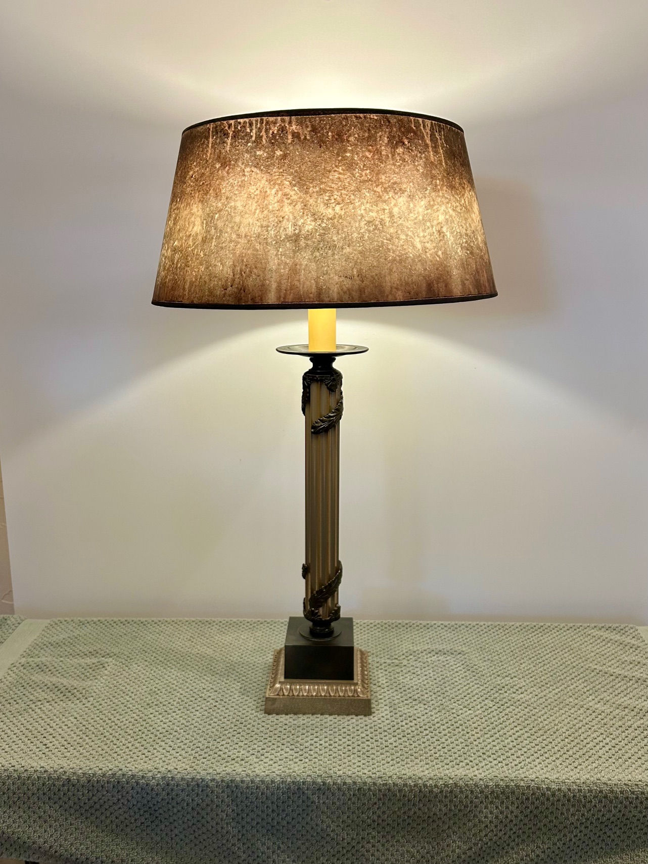 Classic Roman Column Lamp 31"