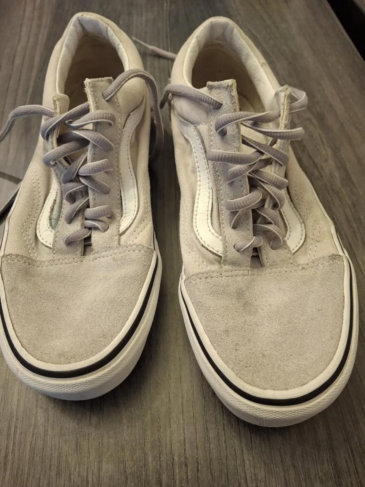 Boy's Size 6 Woman Size 7 1/2 Vans Sneakers Tan An