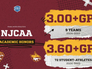 NJCAA Recognized 72 Student Athletes & 9 Teams for Academics from Pearl River Community College