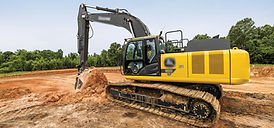 excavator working as excavation