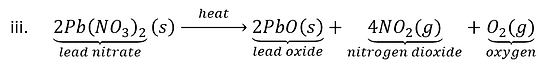 thermal decomposition reaction