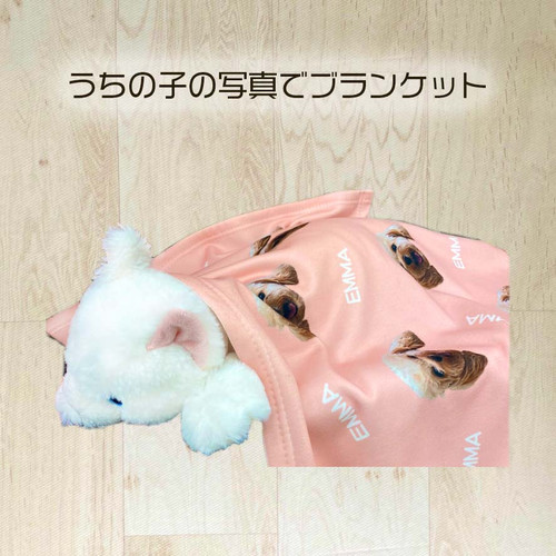 うちの子 顔オーダーメイド ブランケット・ひざ掛け オリジナル 布