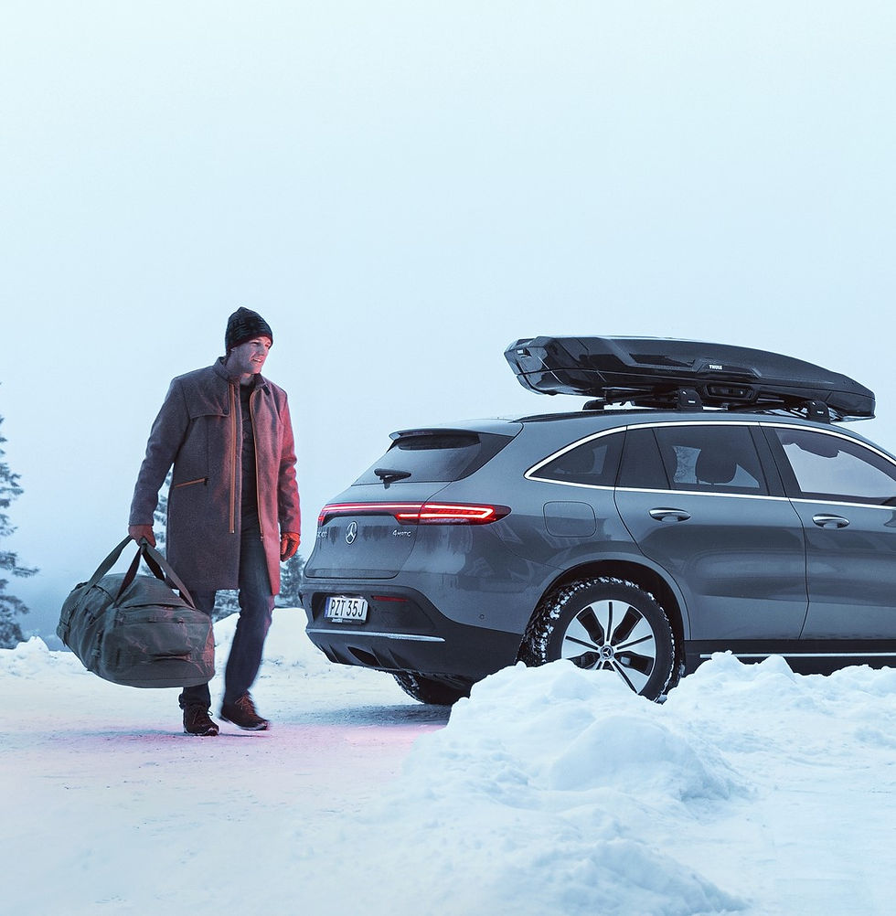 Thumbnail: Thule dakkoffers Vector M lifestyle sneeuw