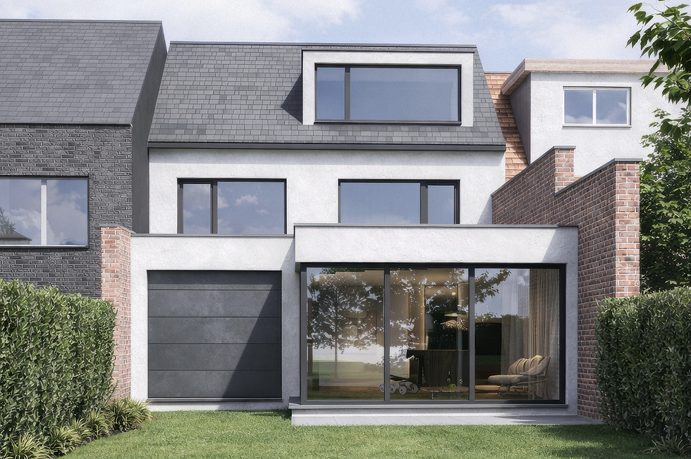Image 3D Rénovation d'une maison à Sint Pieters Leeuw