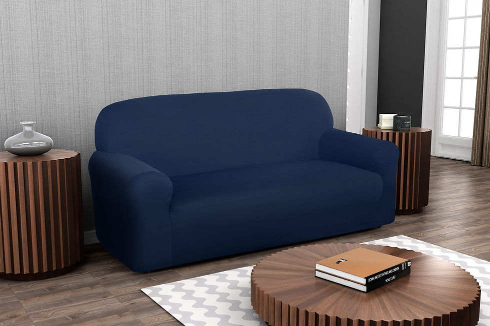 Capa de Sofá Bem Estar 2 Lugares Azul - Adomes