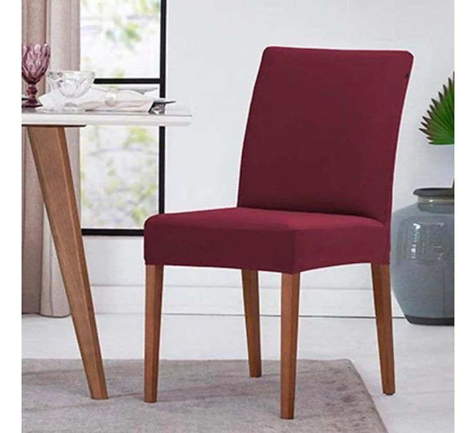Jogo de Capa para Cadeira Helanca 2 Peças - Vinho