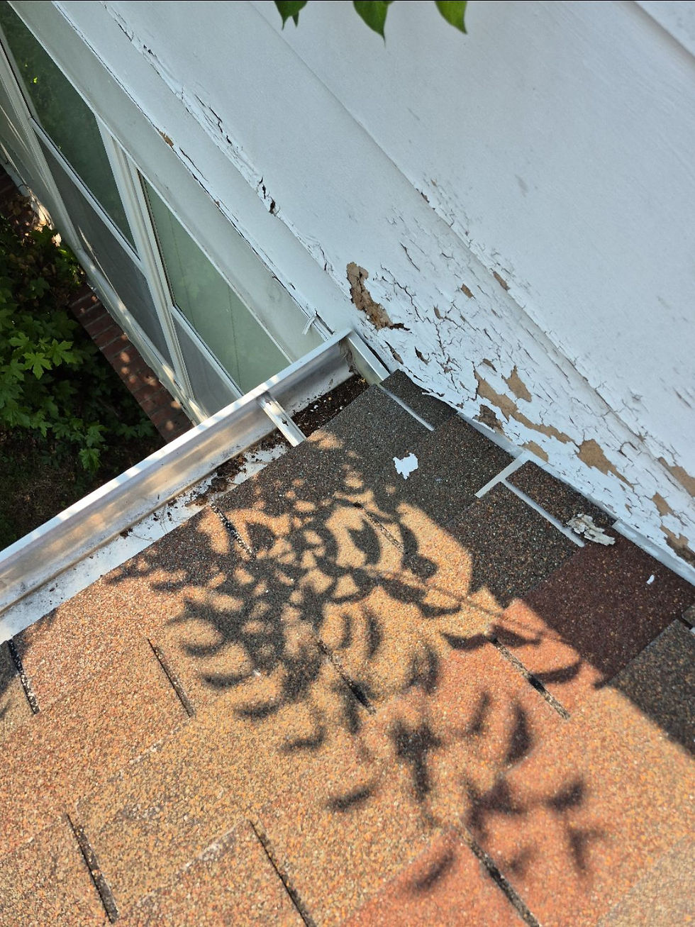 Photo: Siding Damage from missing kickout flashing.