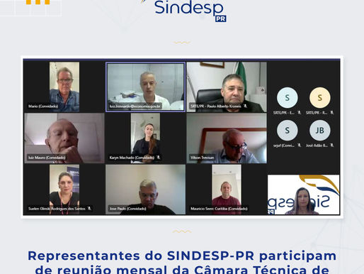 SINDESP-PR participa de reunião da Câmara Técnica de Regulação dos Serviços Terceirizáveis