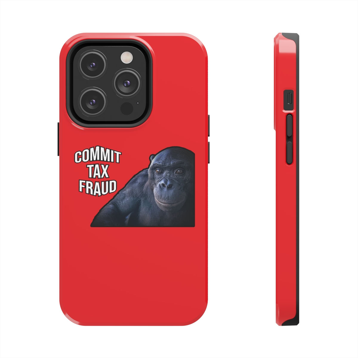 'Commit Tax Fraud' Kanzi iPhone Case (Red)
