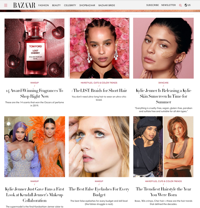 Super Affiliate Harpers BaZAAR - Beauty - Fashion - Celebrity