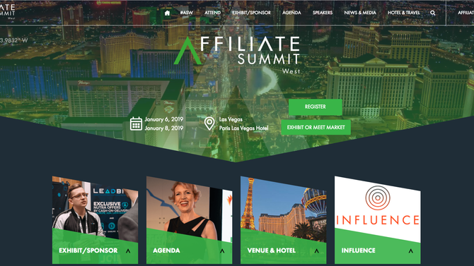 Meet us at Affiliate Summit West in Las Vegas - #ASW19