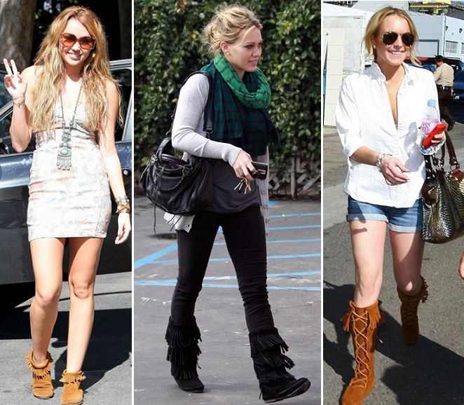 women wearing moccasins