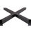 Thumbnail: 28" Dining Table Legs, X-shaped Steel table legs, Office Table LegsBlack