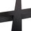 Thumbnail: 28" Dining Table Legs, X-shaped Steel table legs, Office Table LegsBlack