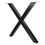 Thumbnail: 28" Dining Table Legs, X-shaped Steel table legs, Office Table LegsBlack