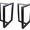 Thumbnail: 2 X 28" T-shaped Dining Table Legs,Office Table Legs,Computer Desk Legs,Black