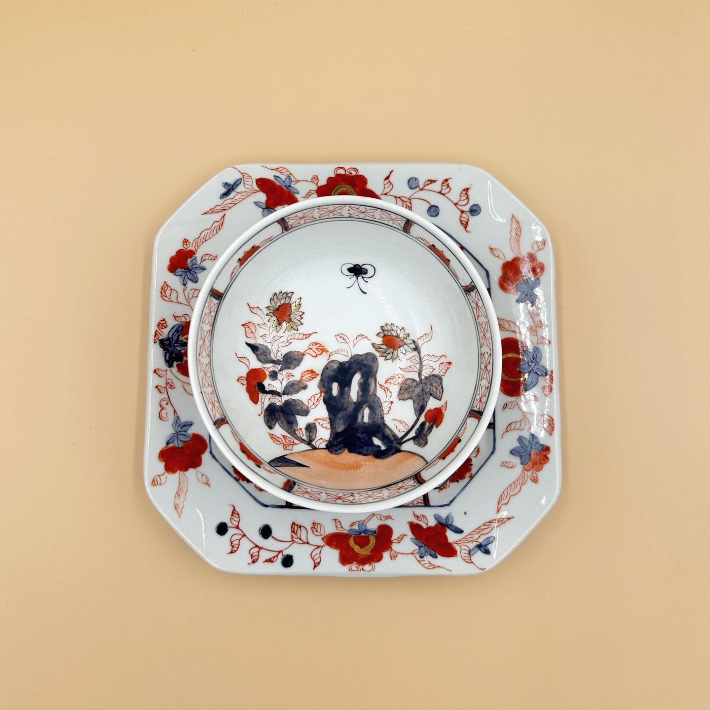 Zestaw śniadaniowy solo w stylu japonisme, II poł. XX wieku, Japonia - Europa