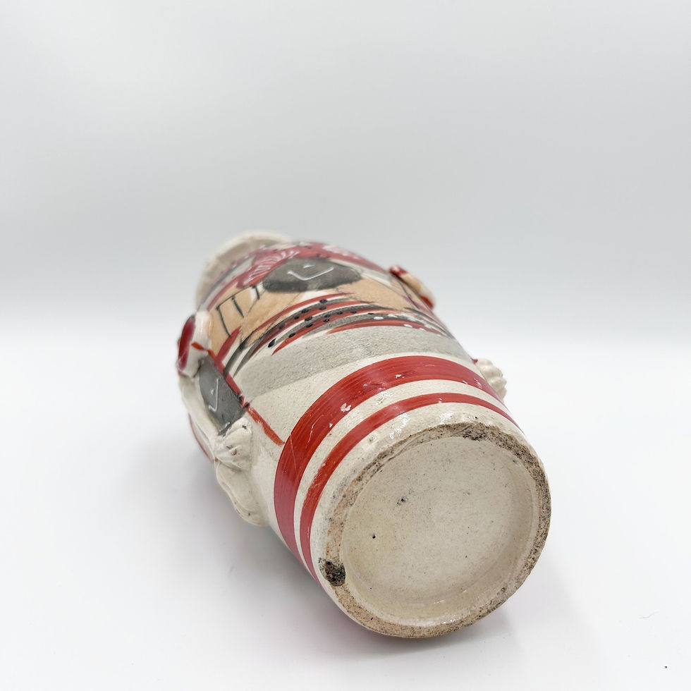 Miniatura: Wazon z samurajem w stylu Satsuma, Japonia, I połowa XX w.