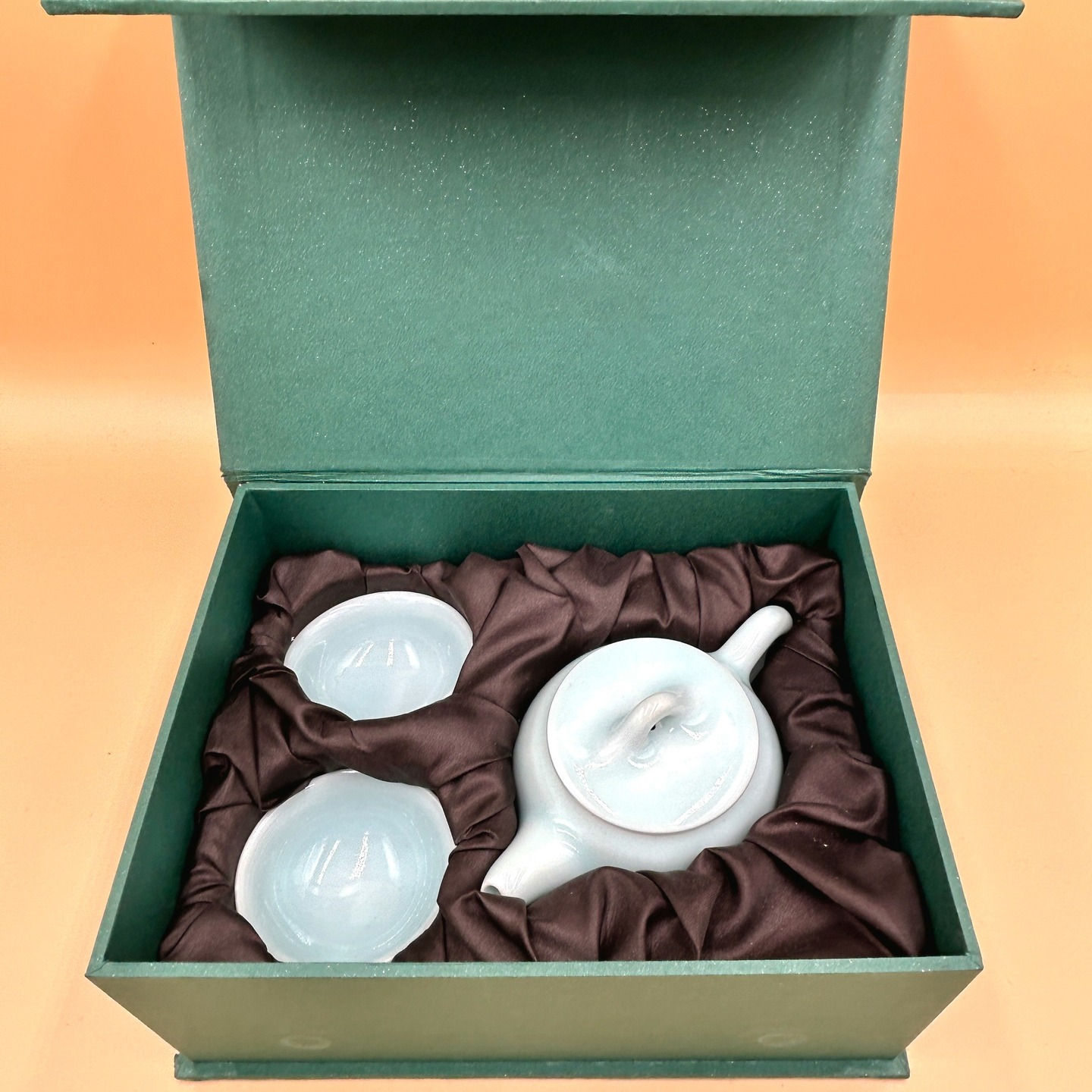 Celadonowy zestaw gongfu, Chiny, lata 90. XX w.