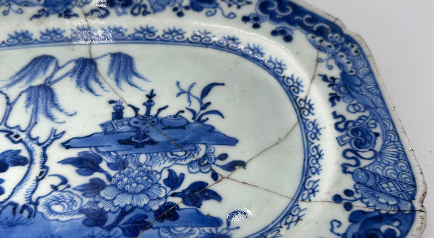 Chiński talerz z dynastii Qing