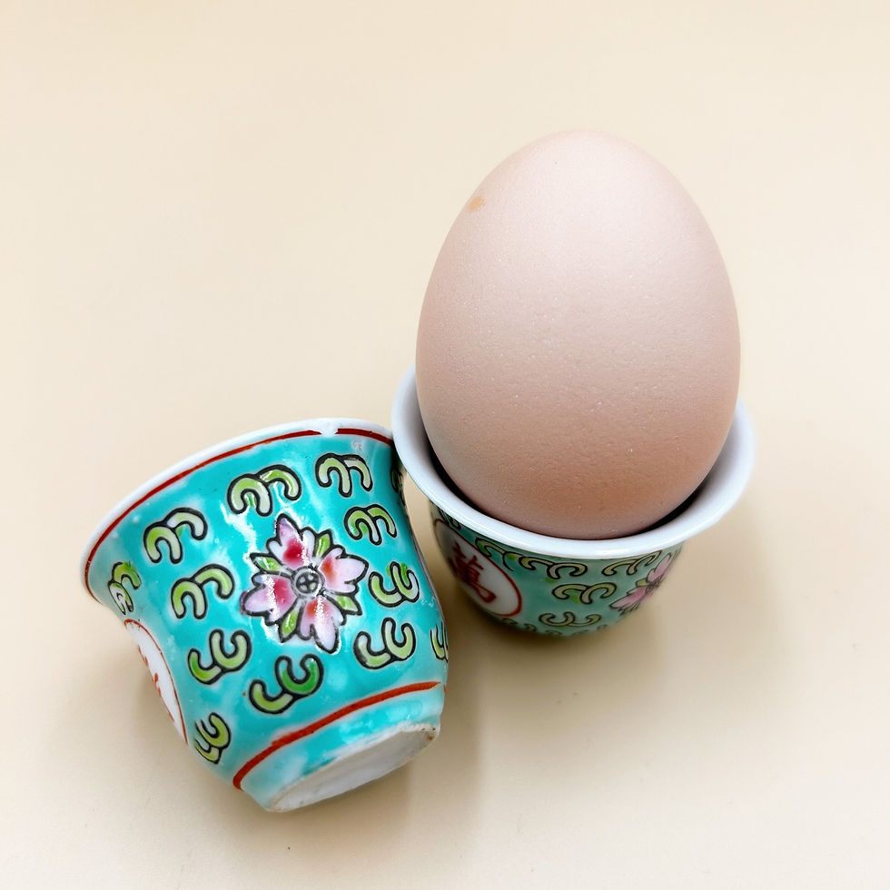 Miniatura: Kieliszki na jajka, Chiny l. 80 XX w.