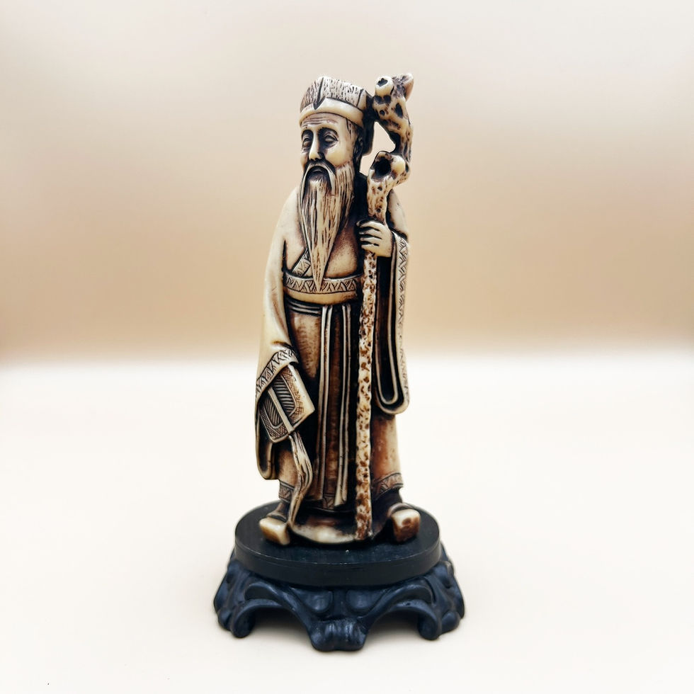 Miniatura: Figurka Shou Xing (寿星), Chiny, II poł. XX w.