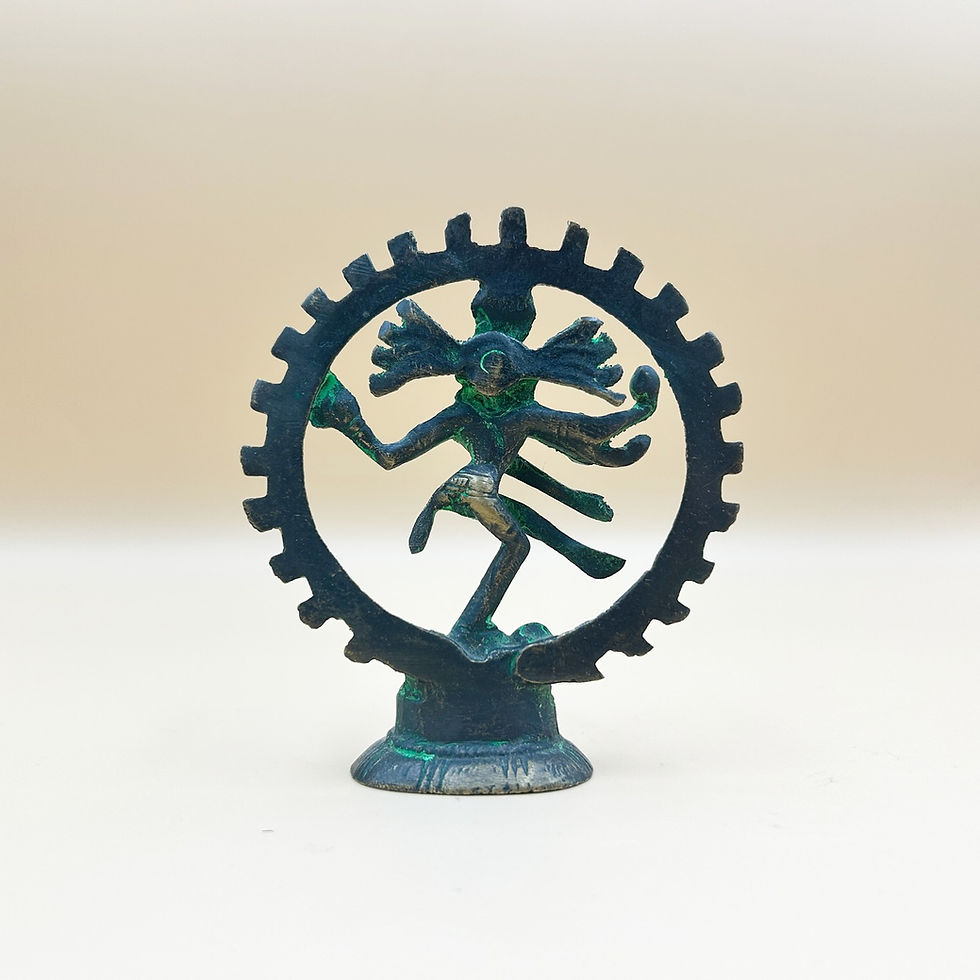 Miniatura: Shiva Nataradża z brązu, Indie, II poł. XX w.