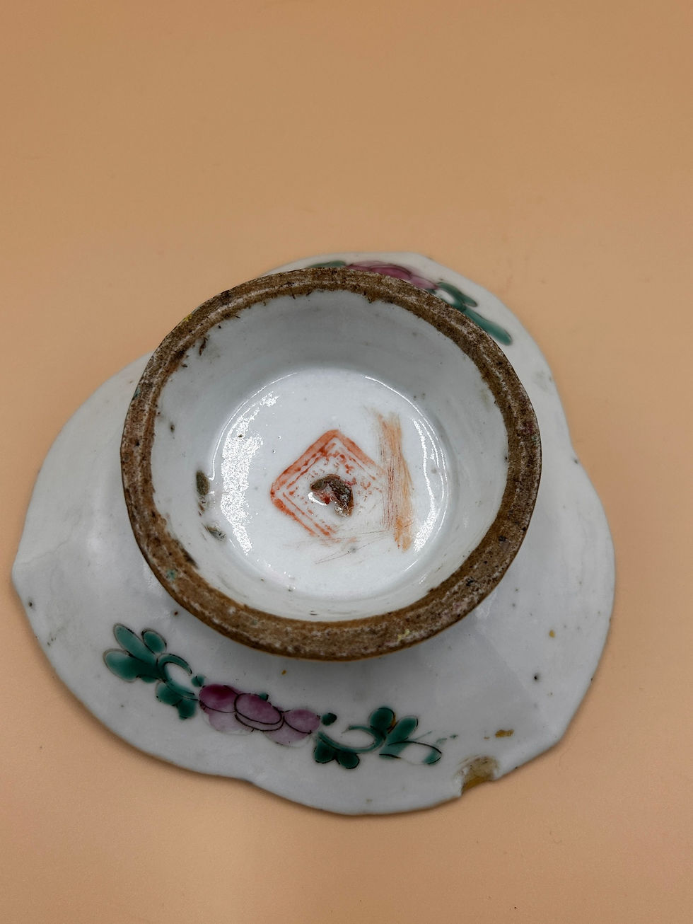 Miniatura: Ok. 150-letni talerzyk, późne lata 1800, koniec dynastia Qing (1875-1908)