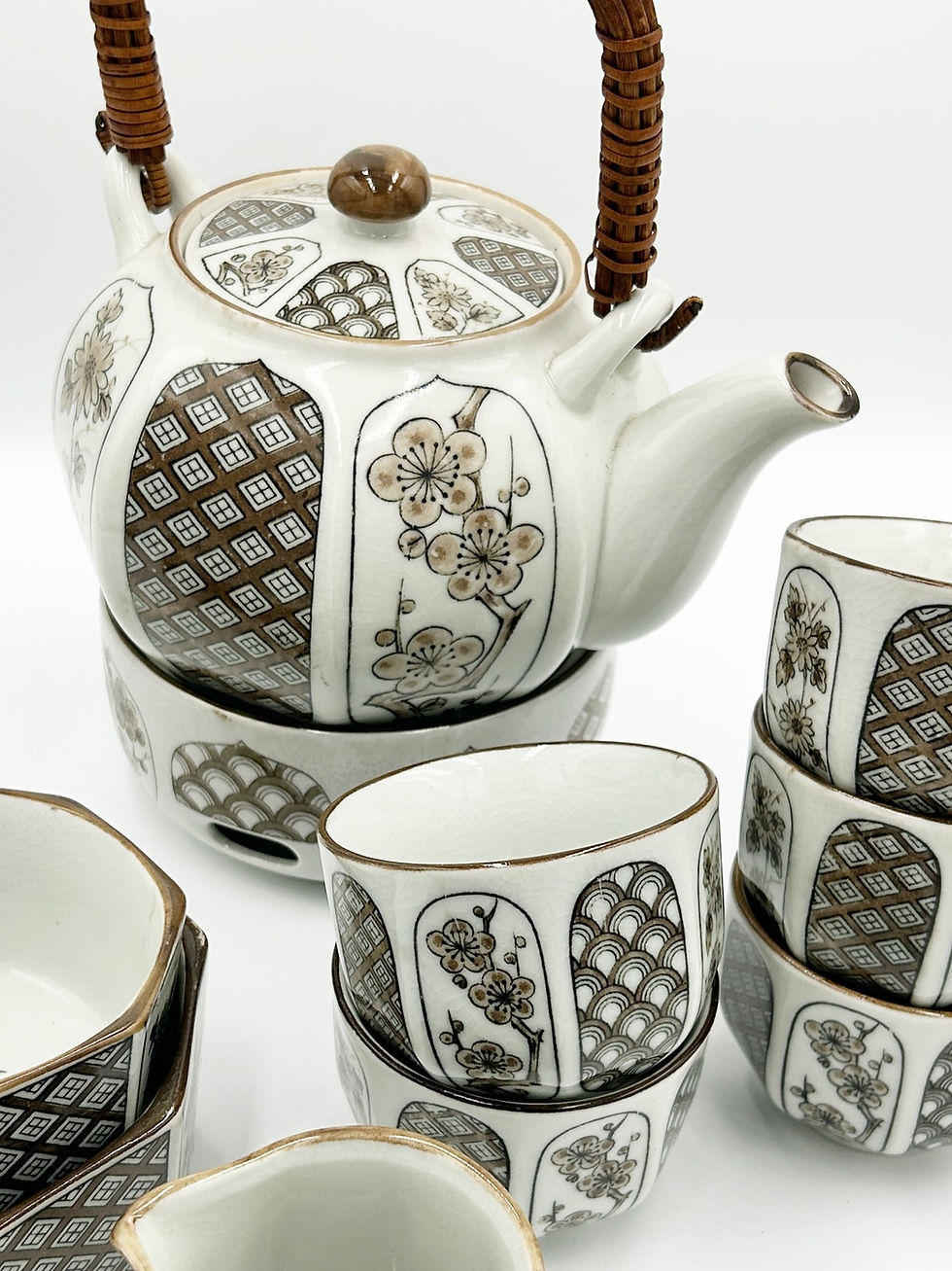 Miniatura: Zestaw japoński z podgrzewaczem, Japonia, lata 80.