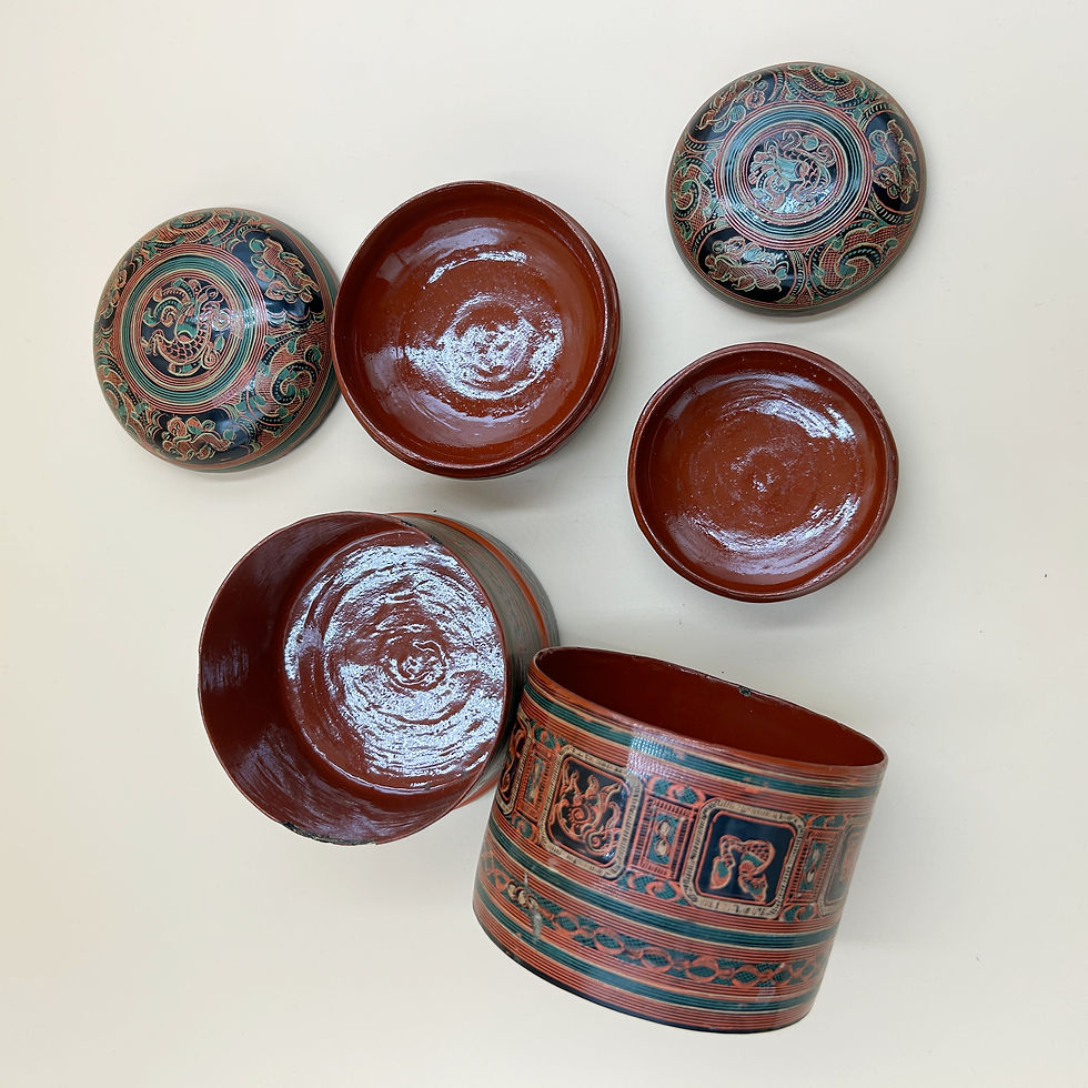Miniatura: Komplet betel boxes, Mjanmar, lata 1970-80.
