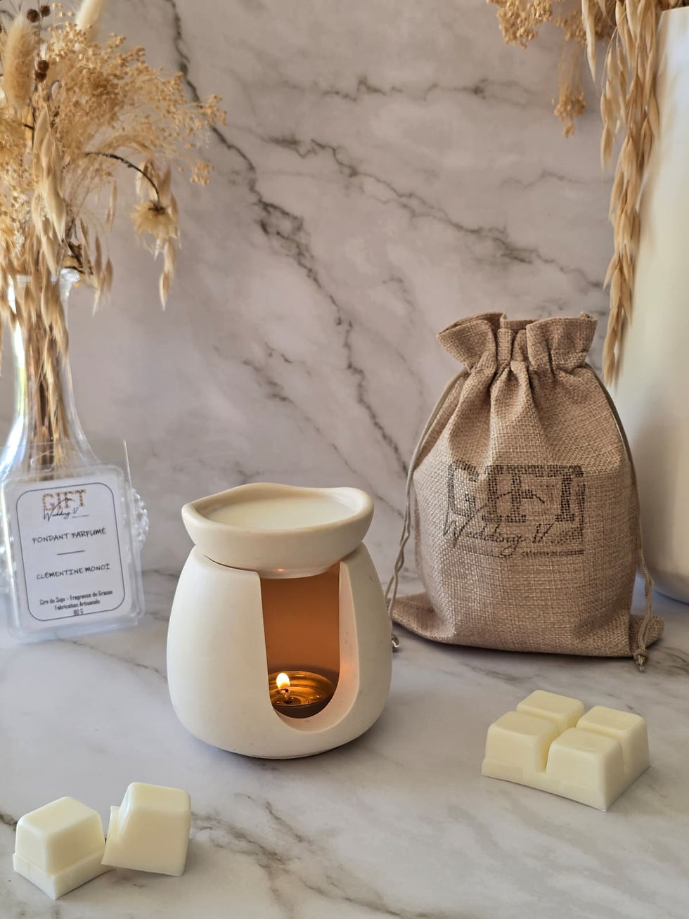 Miniature : Brûle-Parfum avec coupelle jesmonite