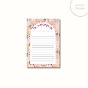 Bloc-note - Un message de (Rose fleuri)