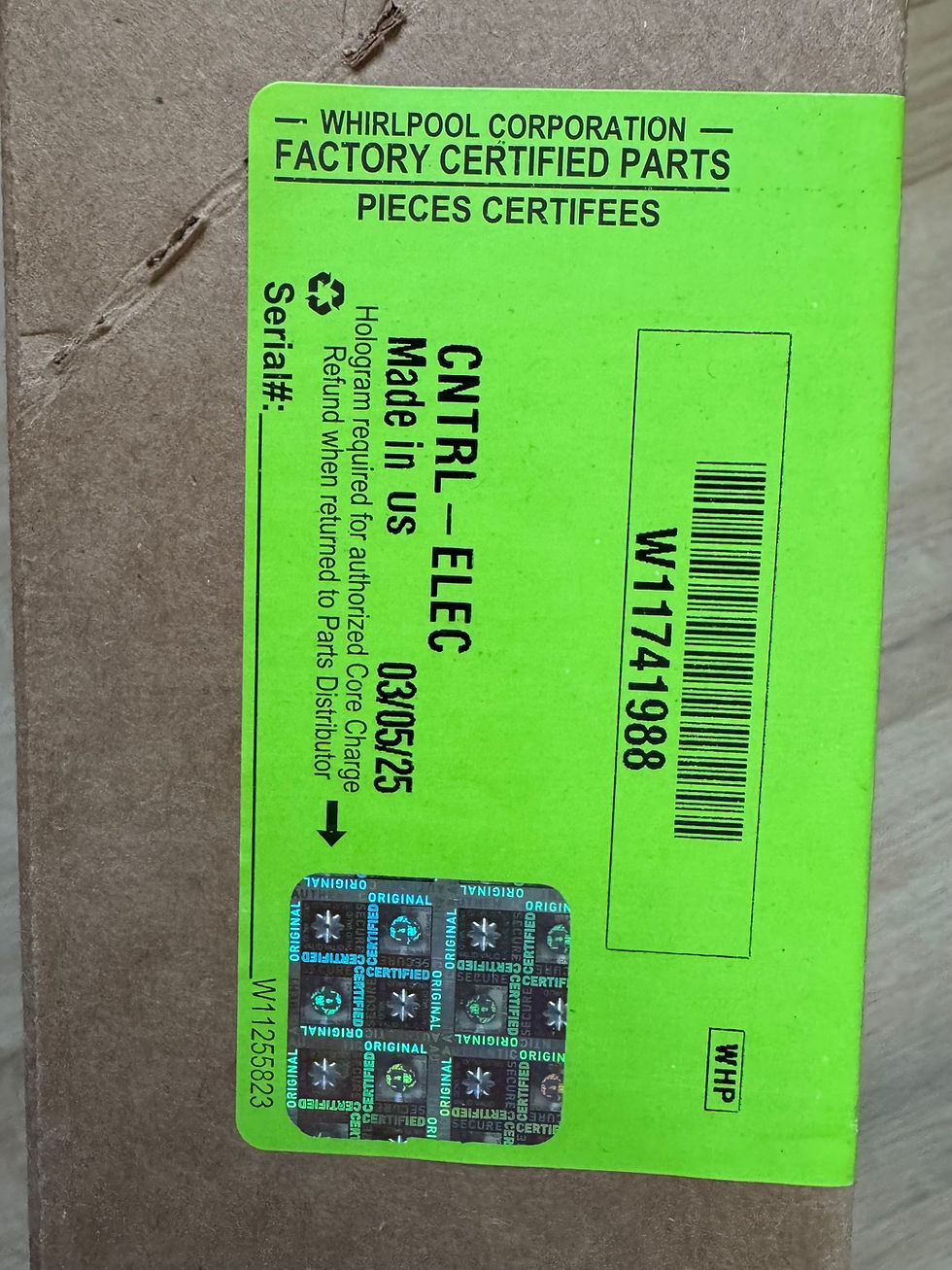 Thumbnail: W11741988 / W11690915 – Dryer Control Board  box