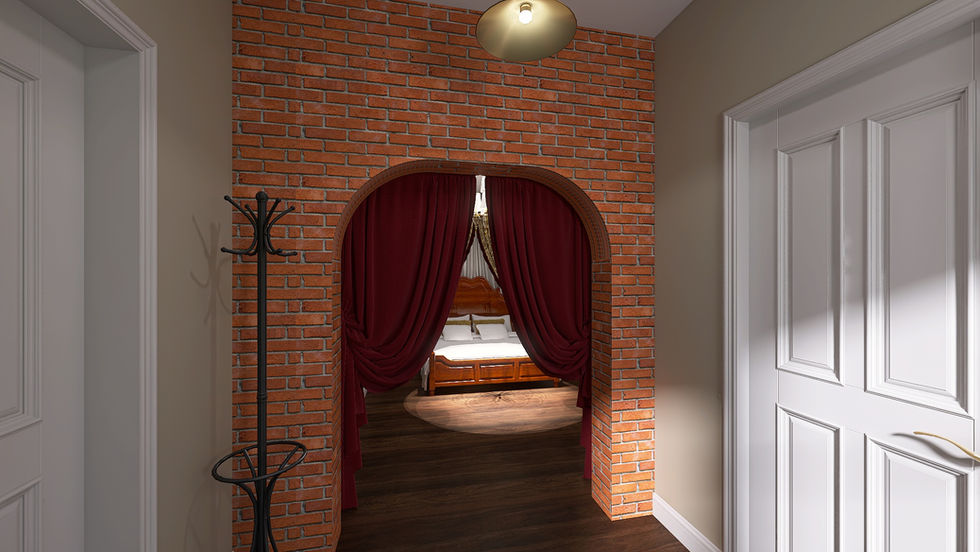 Moody interior design holiday cottage