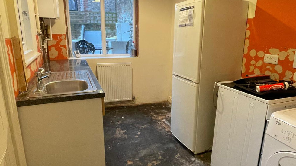 Kitchen before and after