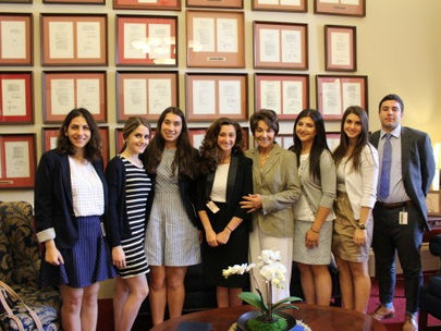 Armenian Assembly Interns Meet with Congresswoman Eshoo